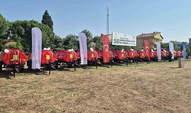 Tekirdağ'da orman yangınlarına karşı dev hamle: 50 mahalleye 50 su tankeri