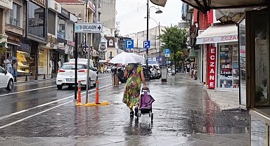 Tekirdağ'da yağmur etkili oldu