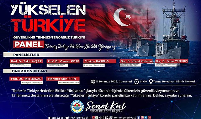 Terme'de "Yükselen Türkiye" paneli düzenlenecek