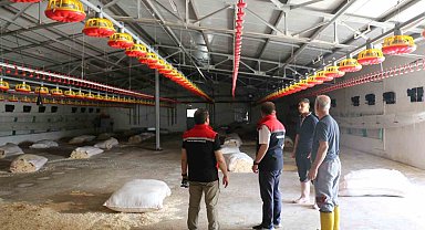 TKDK hibesiyle kurulan broiler işletmesi incelendi