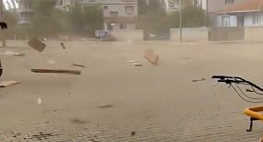 Tokat'ta fırtına ve sağanak hayatı olumsuz etkiledi