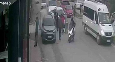 Trafik kazası sonrası çıkan kavgaya tazyikli su müdahalesi