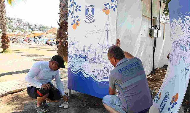 Türkbükü'ndeki halk plajlarında düzenleme çalışmaları tamamlandı