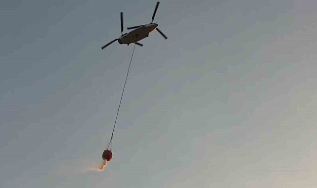 Türkiye'nin en büyük yangın söndürme helikopteri sahaya indi