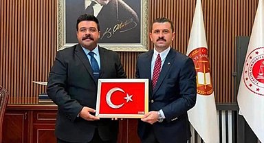 Tutak Kaymakamı Coşkun ve savcı eşinden Başsavcı Bilge'ye hayırlı olsun ziyareti