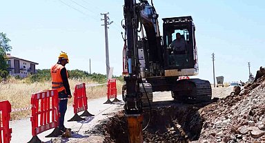 Ula'da kanalizasyon hattı bulunmayan bölgelere hat çalışması
