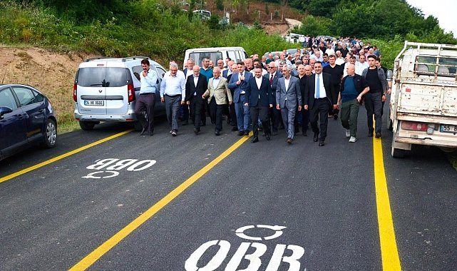 Ulubey'de 5 kilometrelik grup yolu hizmete açıldı