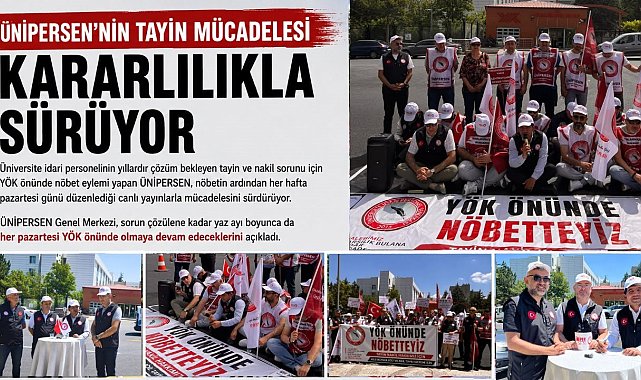 ÜNİPERSEN'in tayin mücadelesi kararlılıkla sürüyor