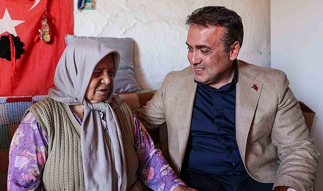 Vali Sözer, yaşlı vatandaşın kapısını çaldı