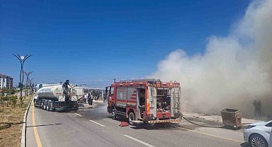 Van'da ot yangını