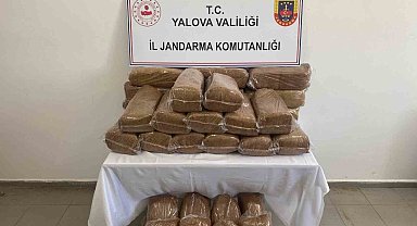 Yalova'da 160 kilo kaçak tütün ele geçirildi