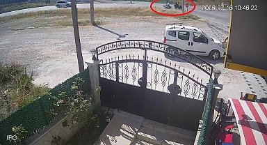 Yalova'da karı kocanın öldüğü kaza anı saniye saniye kameraya yansıdı