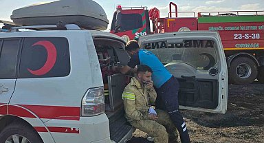 Yangına müdahale eden 4 personel dumandan etkilendi