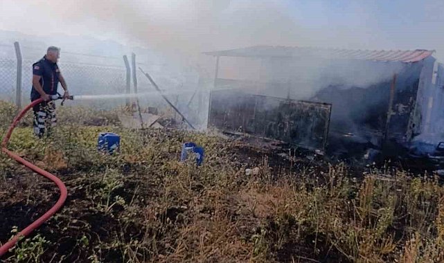 Yangında bağevi kullanılamaz hale geldi