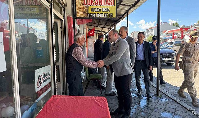 Yeni Kaymakam Güvenç'ten Arpaçay'da esnafla ilk buluşma