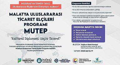 Yeşilyurt'ta Malatya Uluslararası Ticaret Elçileri Programı Başlıyor