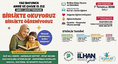 Yeşilyurt'ta "Birlikte Okuyoruz, Birlikte Eğleniyoruz" etkinlikleri başlıyor
