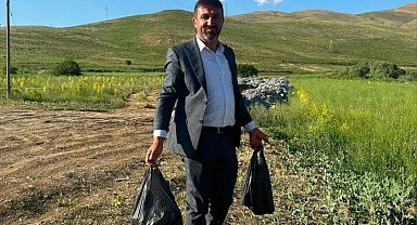 Yol kenarına atılan bira şişeleri köylüyü isyan ettirdi