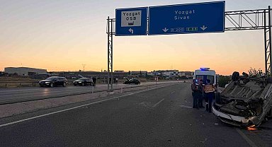 Yozgat'ta iki araç çarpıştı: 2 yaralı